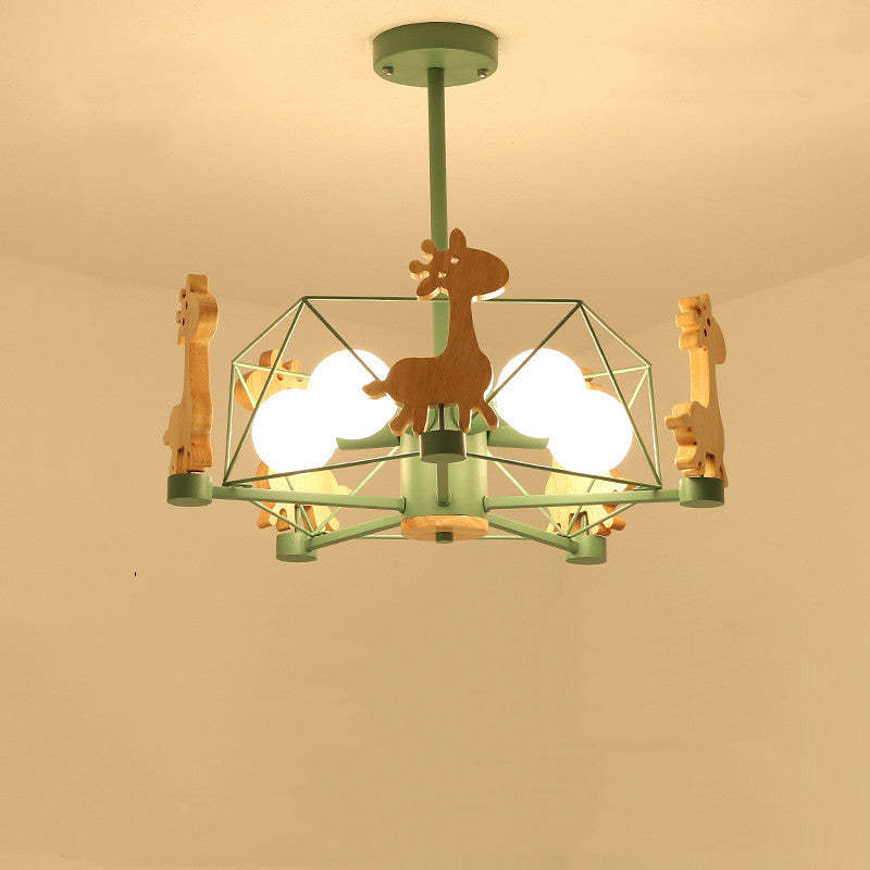 Ceiling Mount Flush LED Giraffe Motif Light